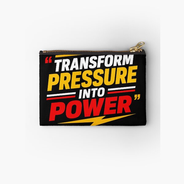 Item preview, Transform Pressure Into Power Motivational Resilience Typography T-Shirt designed and sold by rejowan-arts.