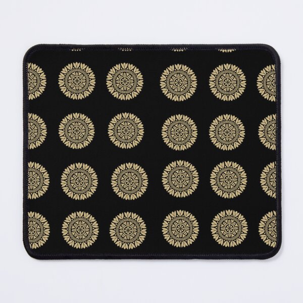 Item preview, Gold Embroidered Circular Mandala Motif | Indian Art designed and sold by Sakshiartwork.