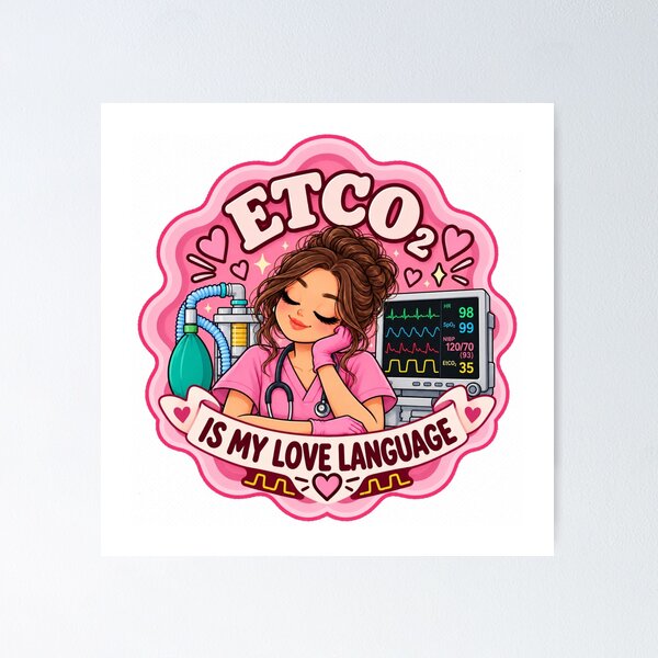 Item preview, ETCO₂ Is My Love Language – Anesthesiologist Gift designed and sold by MaritaSS.