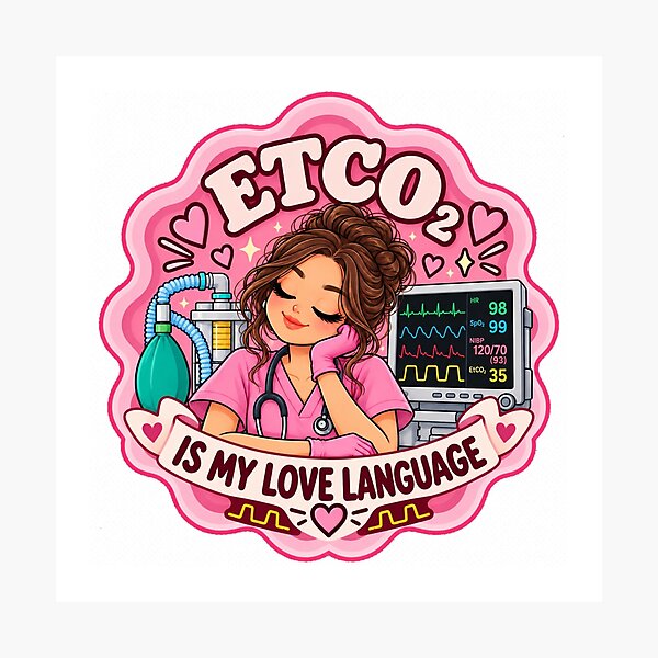 Item preview, ETCO₂ Is My Love Language – Anesthesiologist Gift designed and sold by MaritaSS.