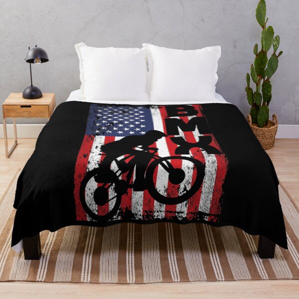 Item preview, American Flag BMX Racing Extreme Sport Riding Cool Bike Ride designed and sold by AmberWild.