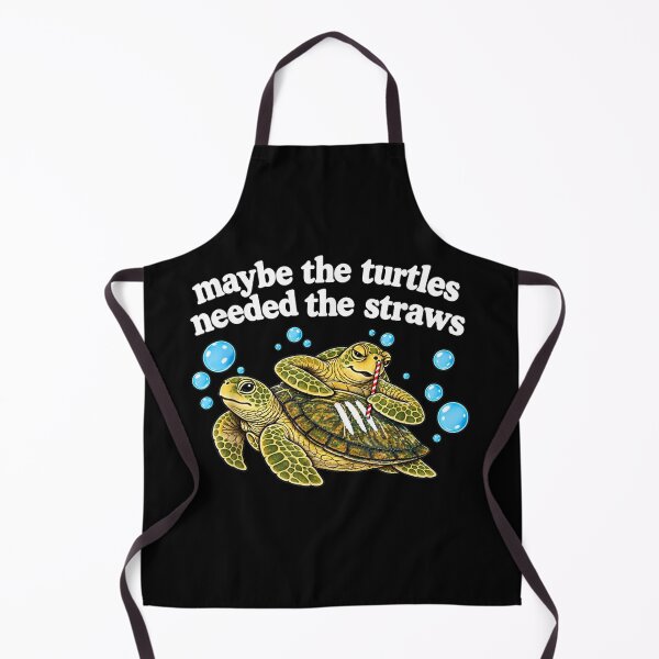 Item preview, Maybe The Turtles Needed The Straws Funny Turtle designed and sold by DorikoKazan.