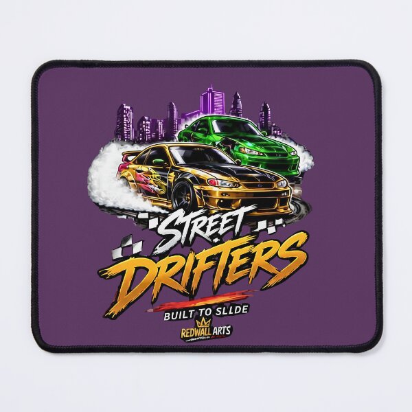 Item preview, Street Drifters JDM Drift Cars Neon City Night Skyline Graphic designed and sold by digitalbob60.