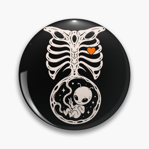 Item preview, Alien Halloween Maternity Pregnancy Announcement Rib Cage designed and sold by DienesAngele.