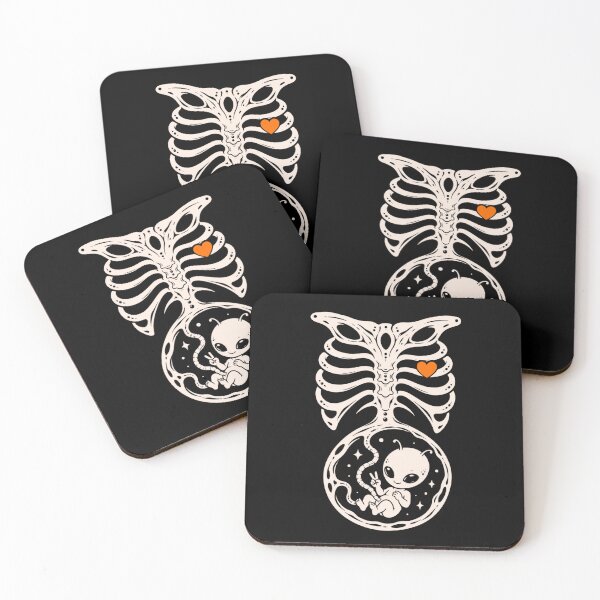 Item preview, Alien Halloween Maternity Pregnancy Announcement Rib Cage designed and sold by DienesAngele.