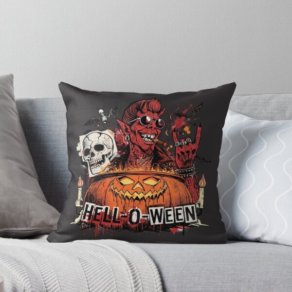 Item preview, Halloween Devil Cigar Pumpkin Horns Cauldron designed and sold by Voodoo Store Paranormal Collections.