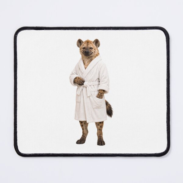 Item preview, Spotted Hyena Fluffy Bathrobe designed and sold by Sillytoe.