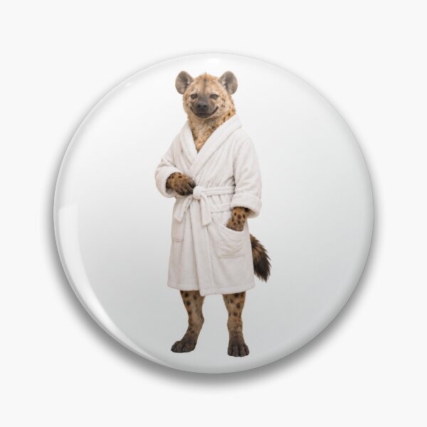 Item preview, Spotted Hyena Fluffy Bathrobe designed and sold by Sillytoe.