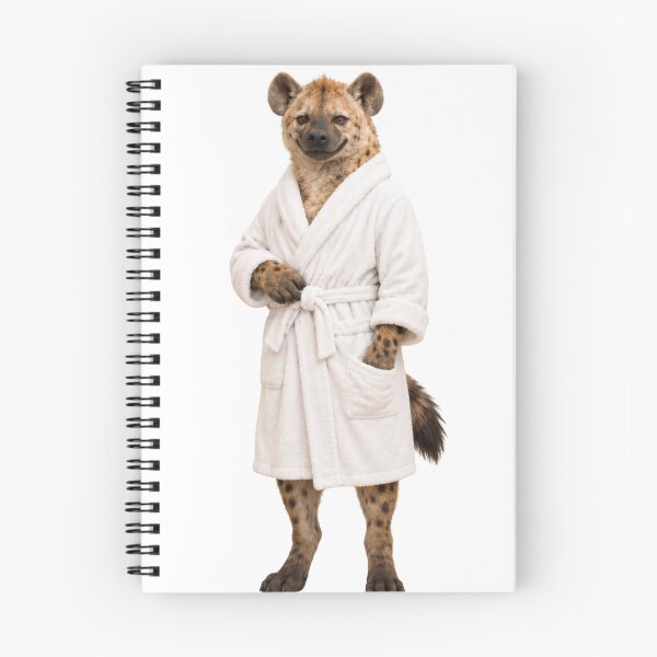 Item preview, Spotted Hyena Fluffy Bathrobe designed and sold by Sillytoe.