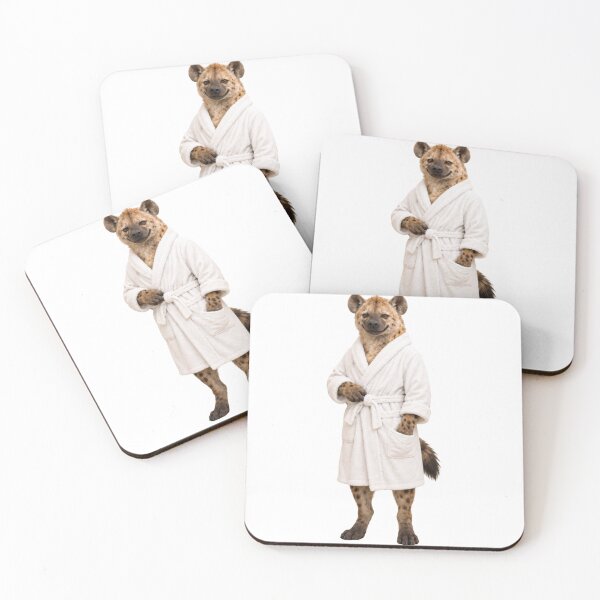 Item preview, Spotted Hyena Fluffy Bathrobe designed and sold by Sillytoe.