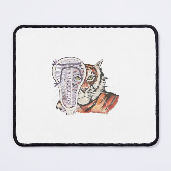 Item preview, Tiger and lacrosse stick art designed and sold by Shyannranecki.