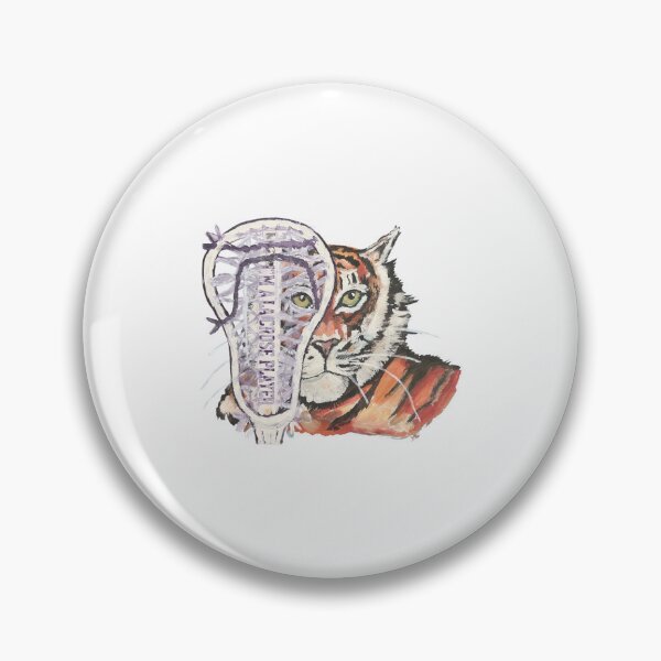 Item preview, Tiger and lacrosse stick art designed and sold by Shyannranecki.