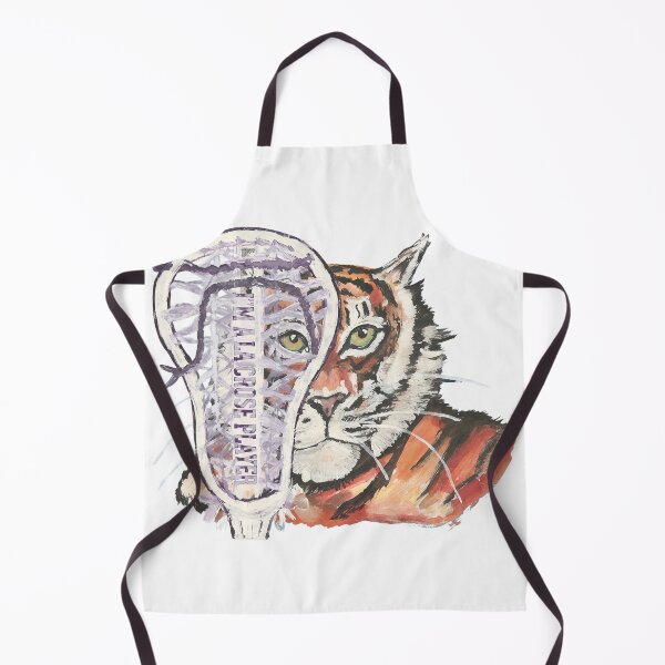 Item preview, Tiger and lacrosse stick art designed and sold by Shyannranecki.