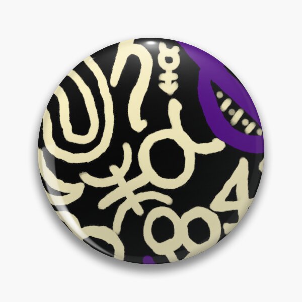 Item preview, Obsidian, Moonlight, and Aubergine Esoteric Monogram designed and sold by QAF Warlock Patterns.
