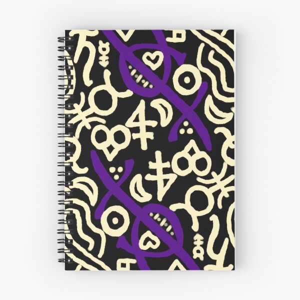 Item preview, Obsidian, Moonlight, and Aubergine Esoteric Monogram designed and sold by QAF Warlock Patterns.