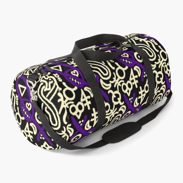Item preview, Obsidian, Moonlight, and Aubergine Esoteric Monogram designed and sold by QAF Warlock Patterns.