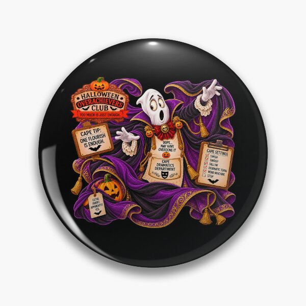 Item preview, ⚡HALLOWEEN OVERACHIEVERS CLUB -  Phantom Paul's Cape Dramatics Department - dark version designed and sold by WheelieGdArt.