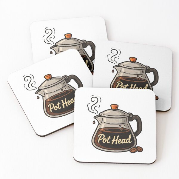 Item preview, Pot Head - Coffee Pot & Coffee bean Design designed and sold by Peter Stawicki.