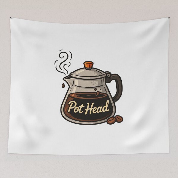Item preview, Pot Head - Coffee Pot & Coffee bean Design designed and sold by Peter Stawicki.