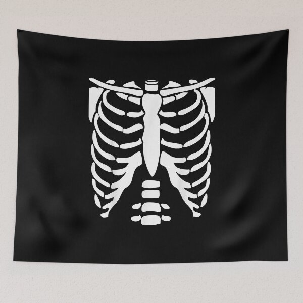 Item preview, SKELETON SHIRT _ Halloween Costume Rib cage Anatomy  designed and sold by River Silva.
