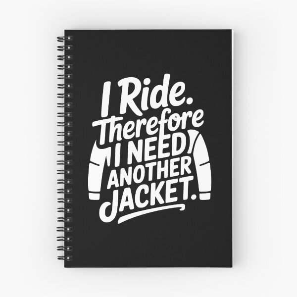Item preview, I Ride Therefore I Need Another Jacket designed and sold by theartfulaspie.