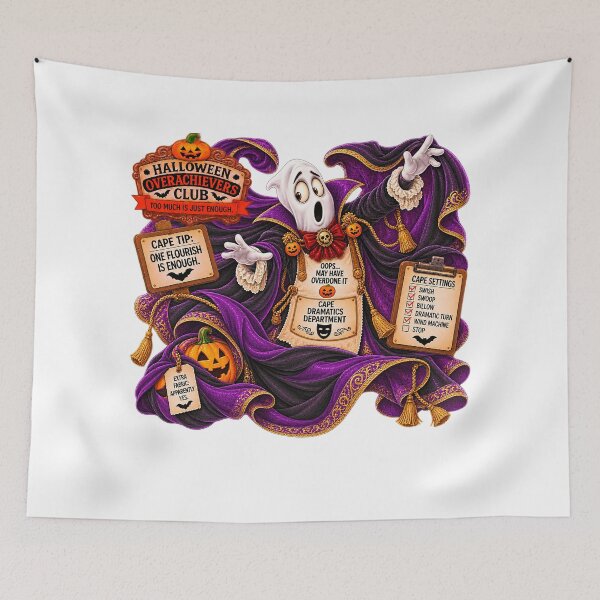 Item preview, ⚡HALLOWEEN OVERACHIEVERS CLUB -  Phantom Paul's Cape Dramatics Department designed and sold by WheelieGdArt.