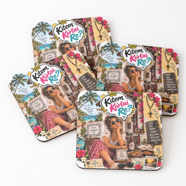Item preview, Kitem Kortai Re? — What You Doing? Konkani Greeting ? designed and sold by Goanheartprints.