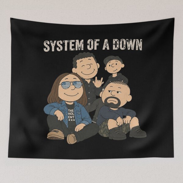 Item preview, System Of A Down Cartoon designed and sold by DewittlorraArts.