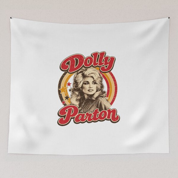 Item preview, Dolly Parton Retro 70s Country Music Legend Vintage designed and sold by CozyCubs-Art.