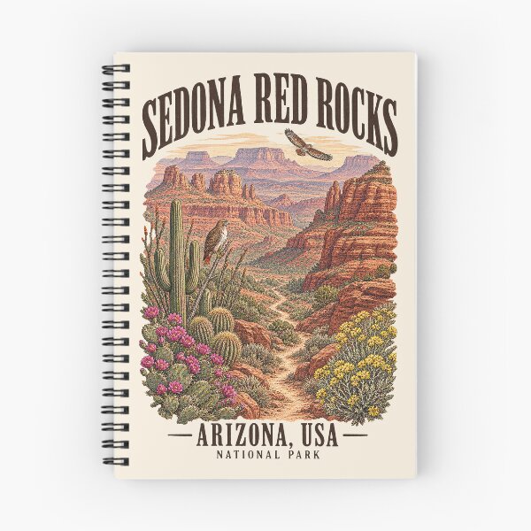 Item preview, Sedona Red Rocks, Arizona, USA [Vintage Illustration] designed and sold by elektronen.