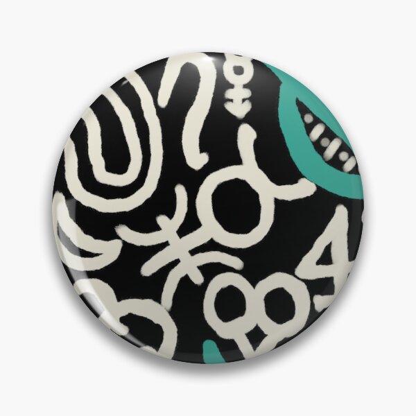 Item preview, Obsidian, Beige, and Verdigris Esoteric Monogram designed and sold by QAF Warlock Patterns.