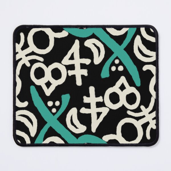 Item preview, Obsidian, Beige, and Verdigris Esoteric Monogram designed and sold by QAF Warlock Patterns.