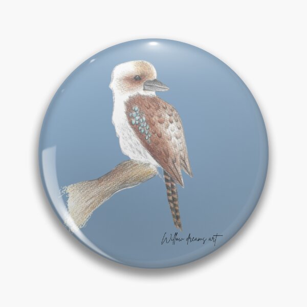 Item preview, Kookaburra Australian Bird Vintage Nature Wildlife Illustration designed and sold by VelourEmber.