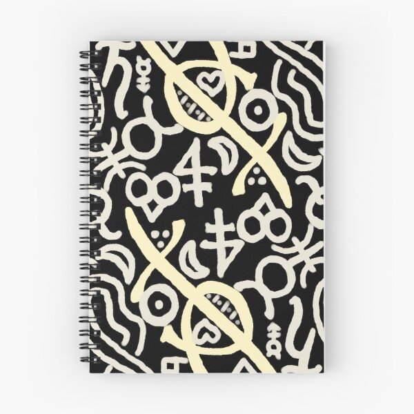 Item preview, Obsidian, Beige, and Moonlight Esoteric Monogram designed and sold by QAF Warlock Patterns.