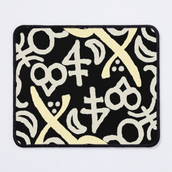 Item preview, Obsidian, Beige, and Moonlight Esoteric Monogram designed and sold by QAF Warlock Patterns.