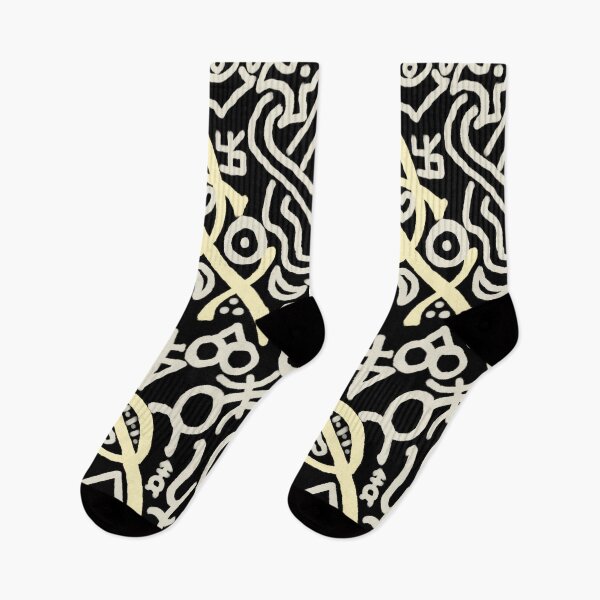 Item preview, Obsidian, Beige, and Moonlight Esoteric Monogram designed and sold by QAF Warlock Patterns.