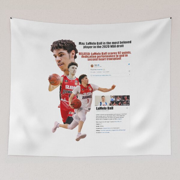 Item preview, LaMelo Ball Slam Dunk Fan Art Collage designed and sold by Shyannranecki.