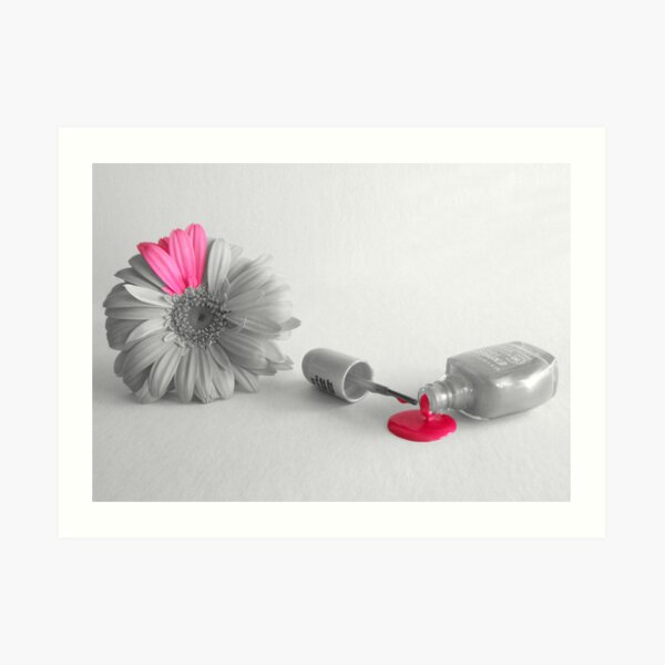 A Touch of Pink 1- Painting Colour Art Print