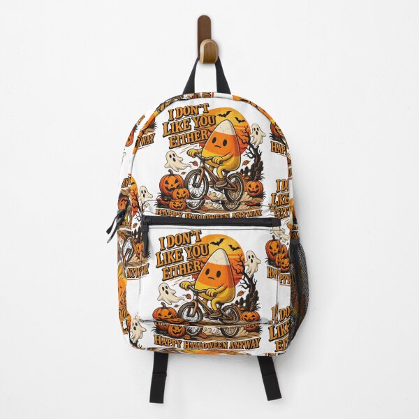 Item preview, Funny Candy Corn Riding Bike I Dont Like You Either Halloween Design designed and sold by SEINENGAPPI19.