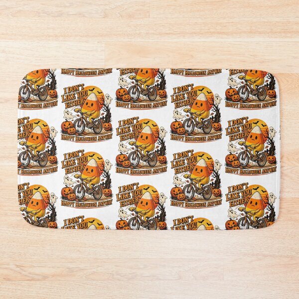 Item preview, Funny Candy Corn Riding Bike I Dont Like You Either Halloween Design designed and sold by SEINENGAPPI19.