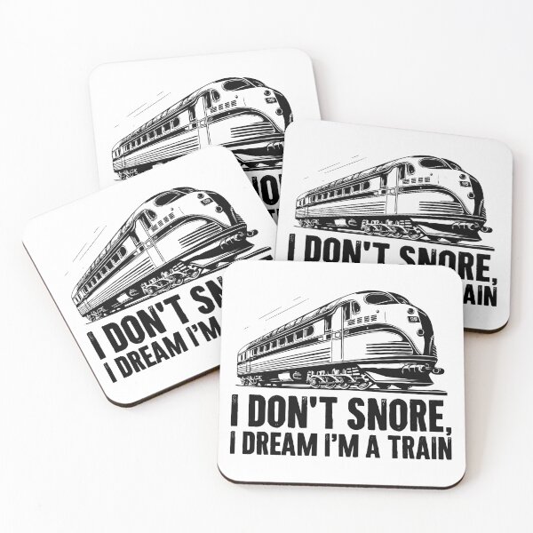 Item preview, I Dont Snore, I Dream Im A Train - Funny Rail Fans designed and sold by zemilrathemi.