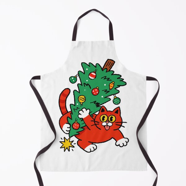 Item preview, Playful Cat & Festive Tree designed and sold by SugarCore.