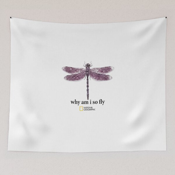 Item preview, National Geographic Dragonfly Why Am I So Fly Nature Wildlife Graphic designed and sold by VelourEmber.