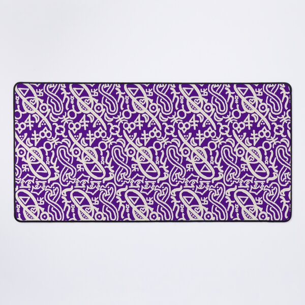 Item preview, Beige and Aubergine Esoteric Monogram designed and sold by QAF Warlock Patterns.
