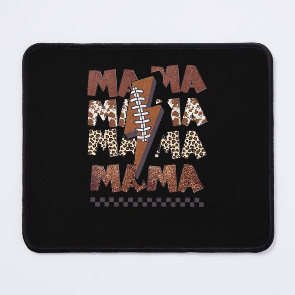 Item preview, Retro Western Mama Lightning Football Leopard Design designed and sold by MelittaKaiser.