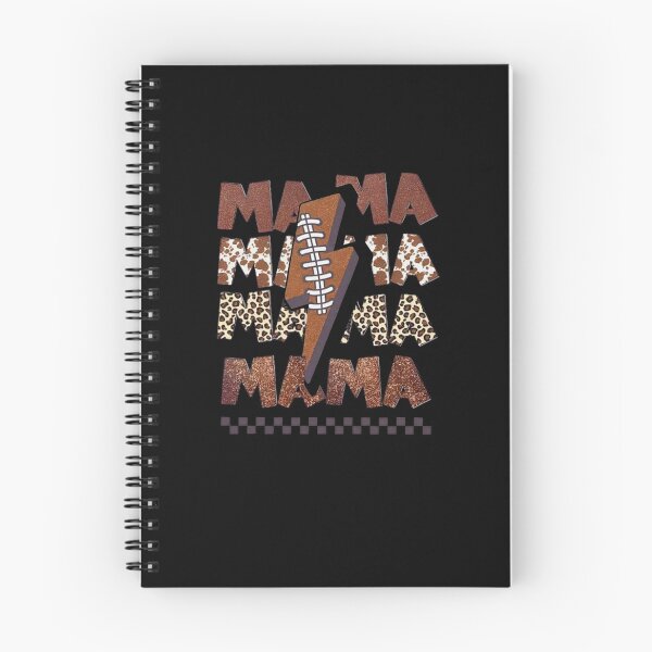 Item preview, Retro Western Mama Lightning Football Leopard Design designed and sold by MelittaKaiser.