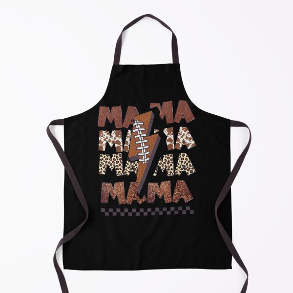 Item preview, Retro Western Mama Lightning Football Leopard Design designed and sold by MelittaKaiser.