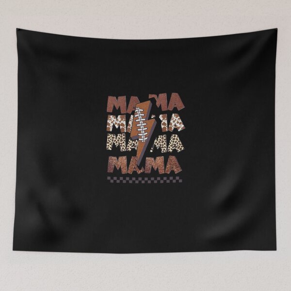 Item preview, Retro Western Mama Lightning Football Leopard Design designed and sold by MelittaKaiser.
