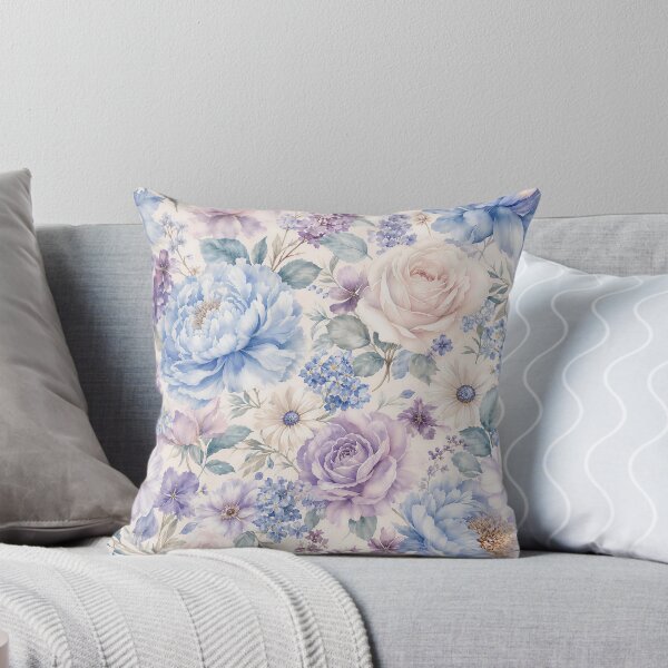 Item preview, violet and pink floral pattern designed and sold by Victoria Riabov.
