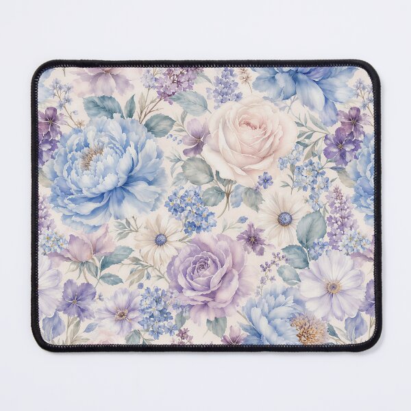Item preview, violet and pink floral pattern designed and sold by Victoria Riabov.